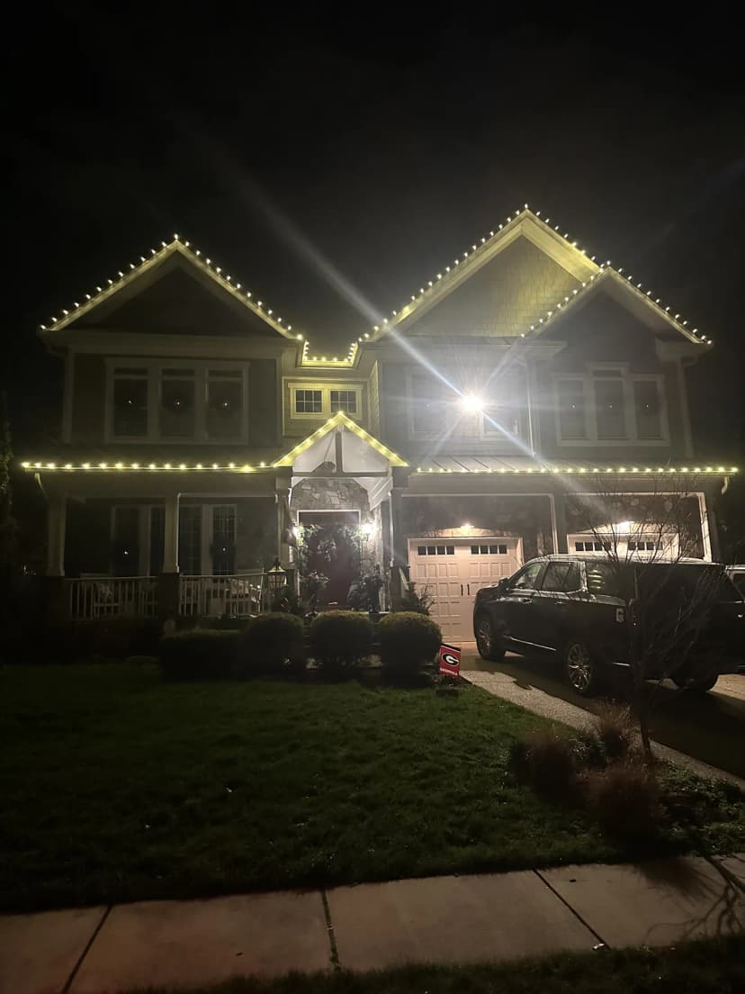 Christmas light installation in McLean, VA — LightDMV