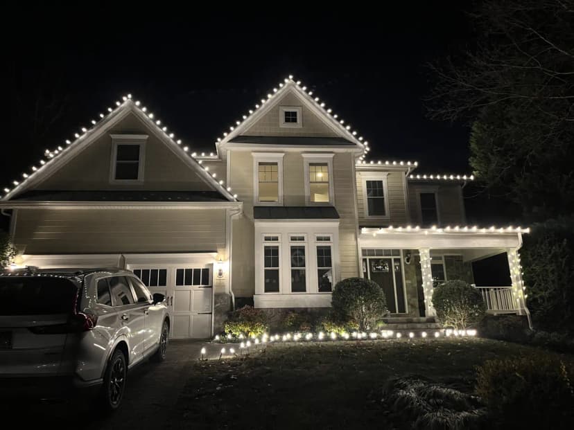 Christmas light installation in McLean, VA — LightDMV