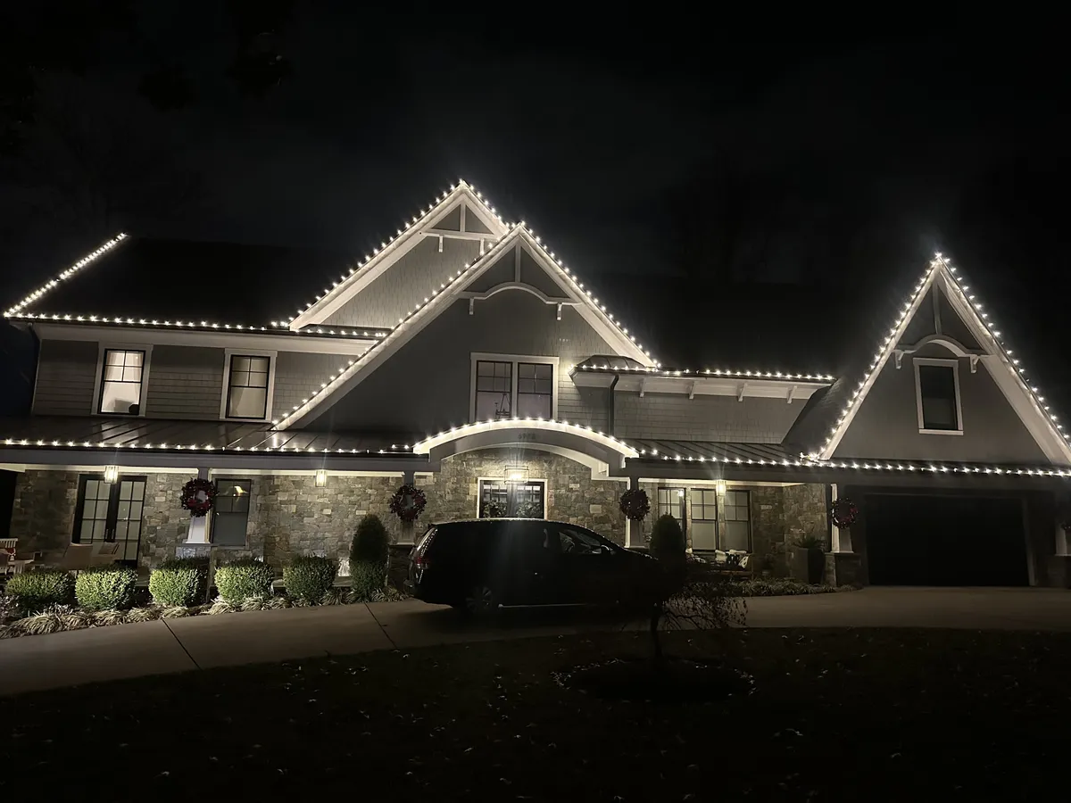 Christmas light installation in Bethesda, MD — LightDMV