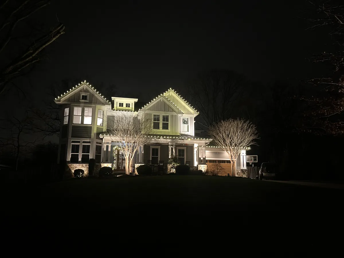 Christmas light installation in Bethesda, MD — LightDMV