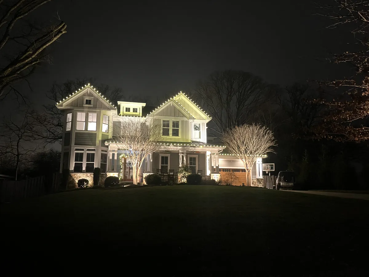Christmas light installation in Bethesda, MD — LightDMV