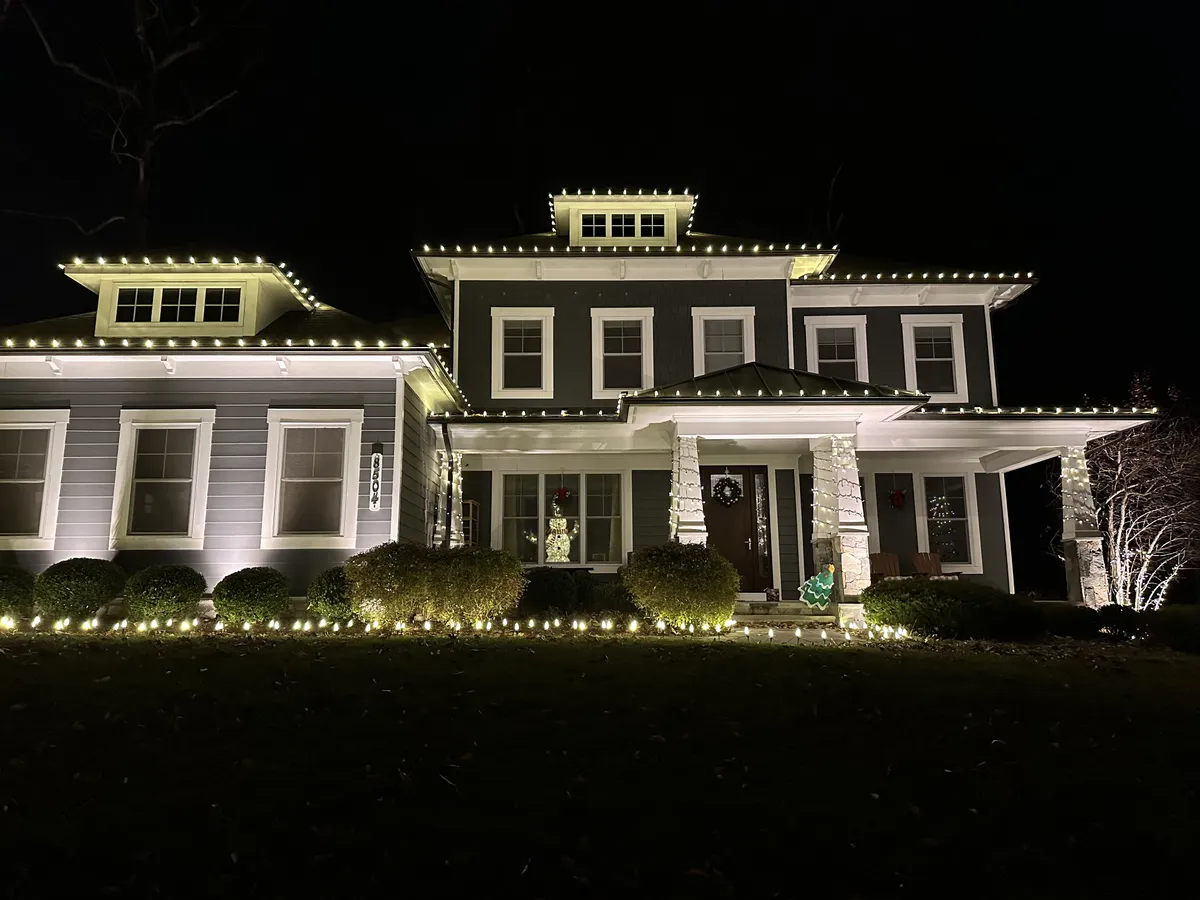 Christmas light installation in Bethesda, MD — LightDMV