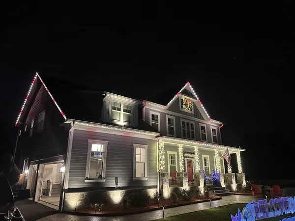 Christmas light installation in Chevy Chase, DC — LightDMV