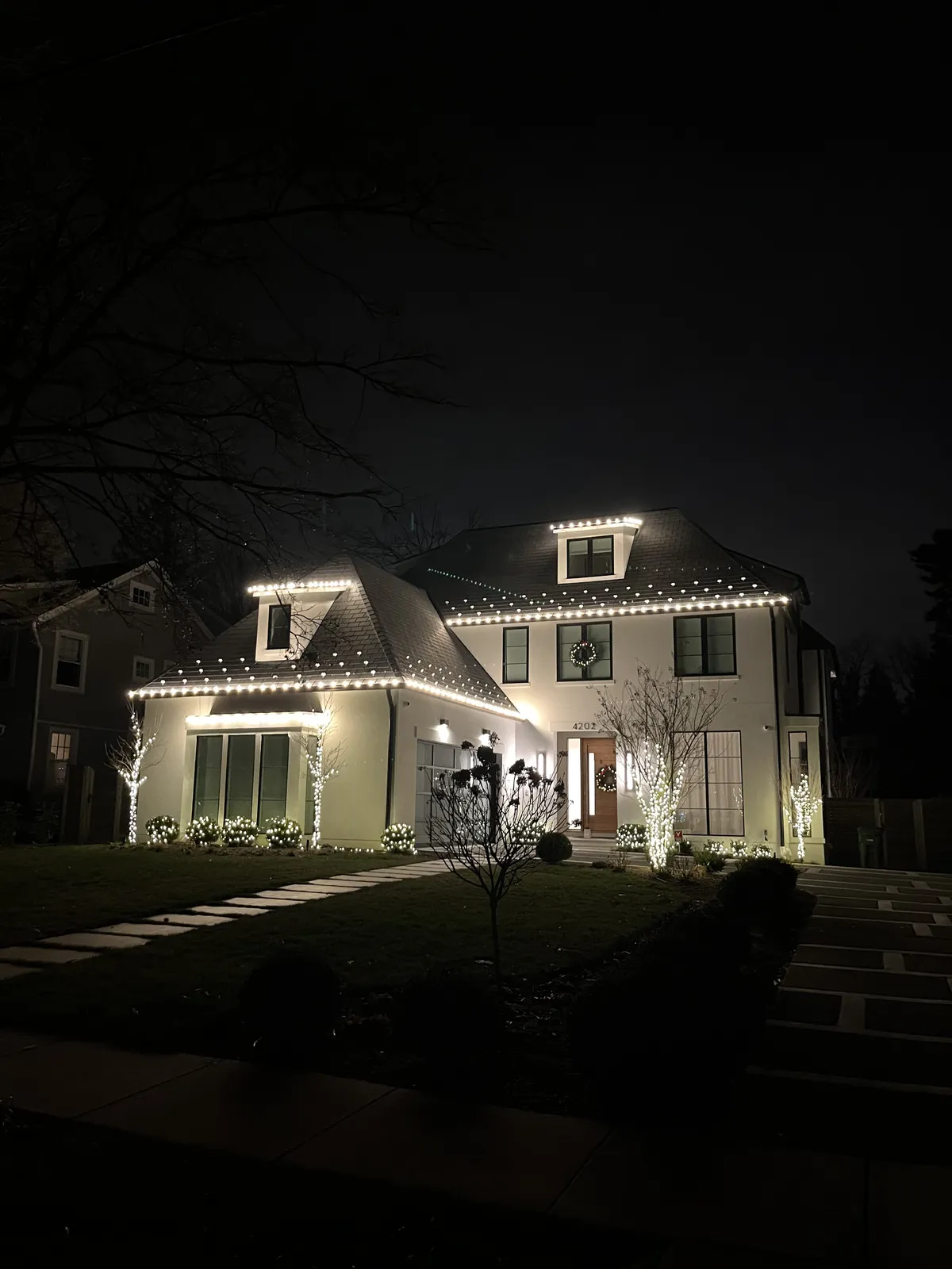 Christmas light installation in Chevy Chase, MD — LightDMV