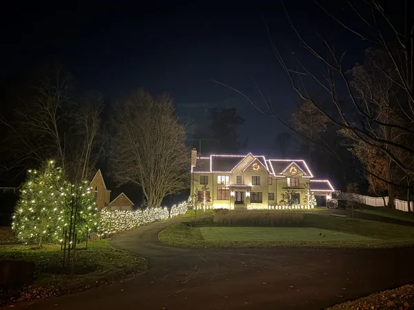 Christmas light installation in Foxhall, DC — LightDMV