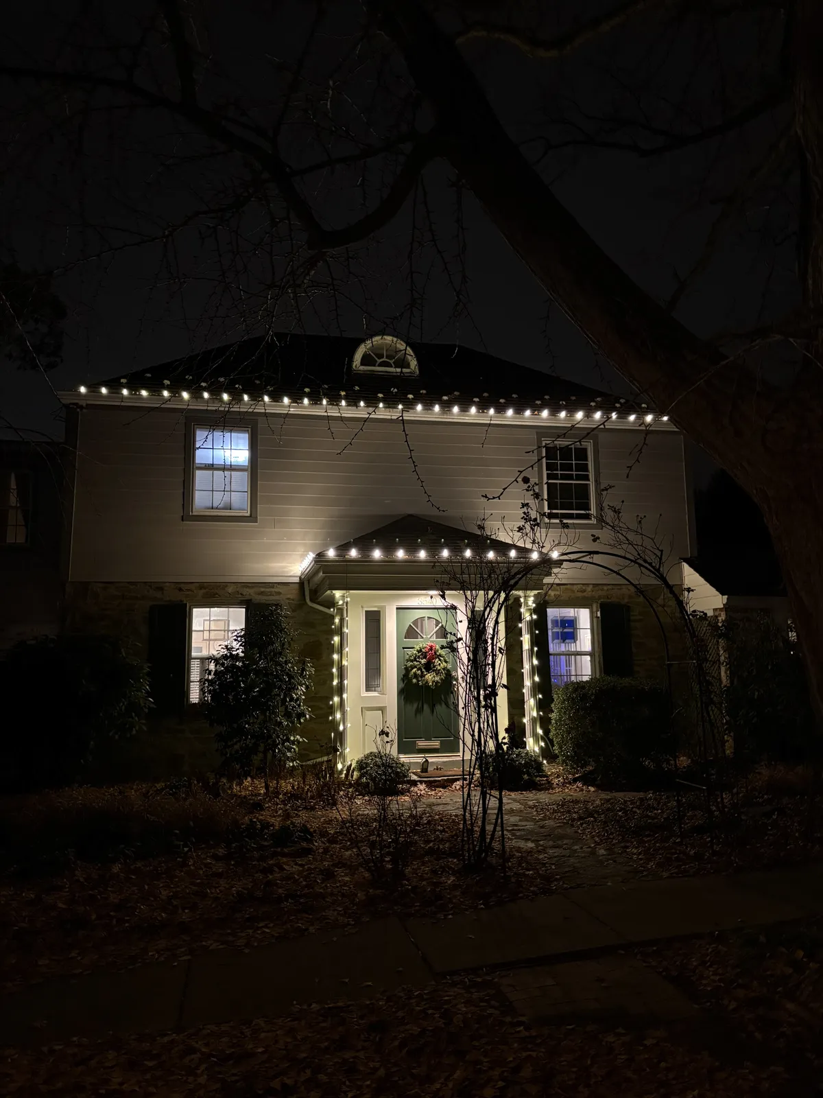 Christmas light installation in Spring Valley, DC — LightDMV