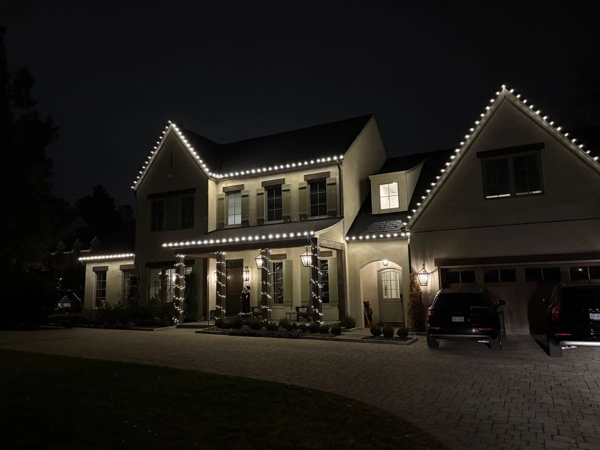 Christmas light installation in Spring Valley, DC — LightDMV
