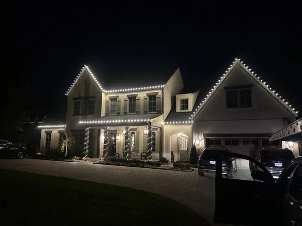 Christmas light installation in Tenleytown, DC — LightDMV